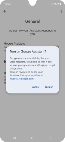 If you turn on the function, press Turn on. If you turn on the function, press Turn on.