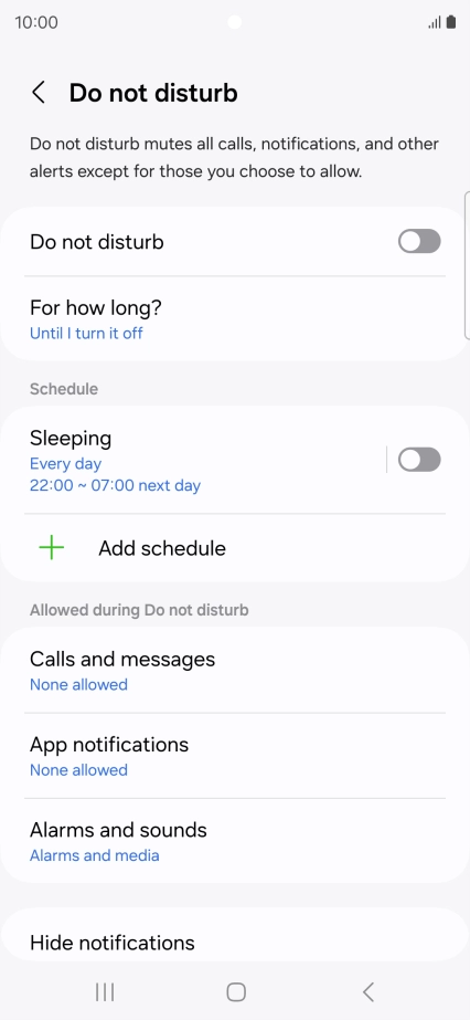 Press the indicator next to Press the indicator next to