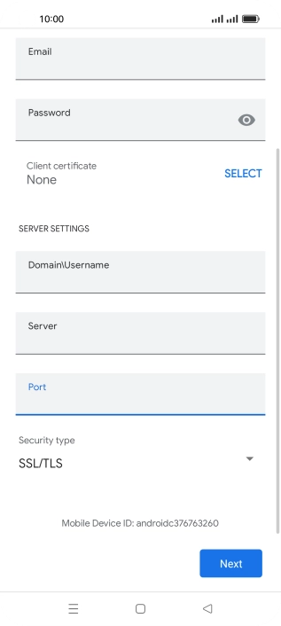 Press the drop down list below 