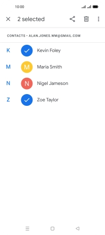 Press the menu icon.