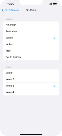 Press the required accent.