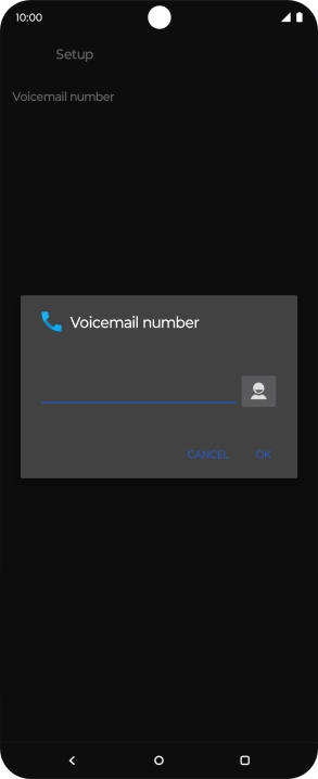 Key in +447836121121 and press OK.