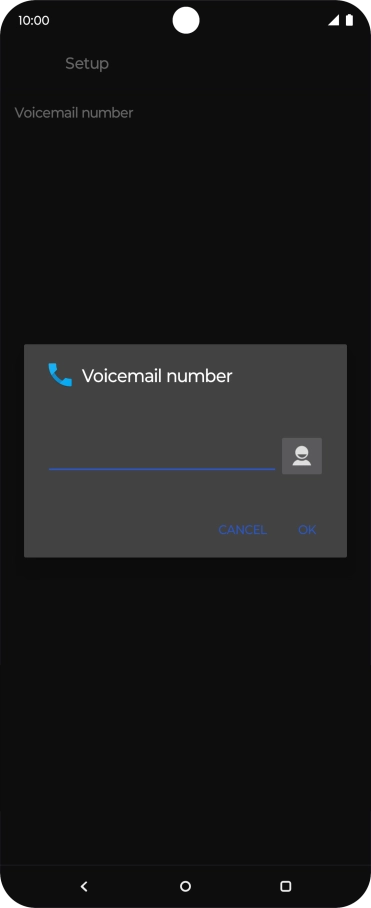 Key in +447836121121 and press OK.