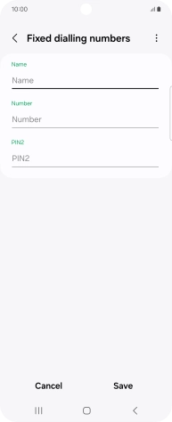 Press Name and key in the required name.
