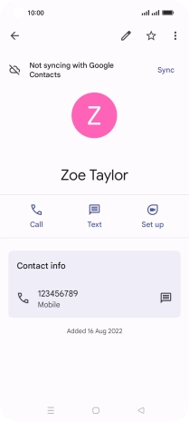 Press the Home key to return to the home screen.