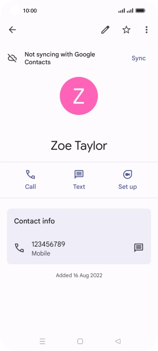 Press the Home key to return to the home screen.