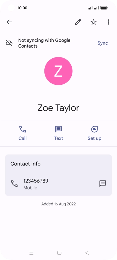 Press the Home key to return to the home screen.