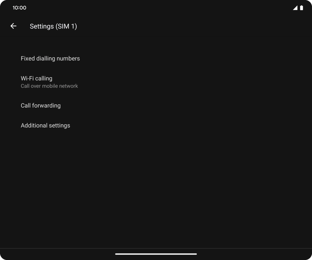 Press Additional settings. Press Additional settings.