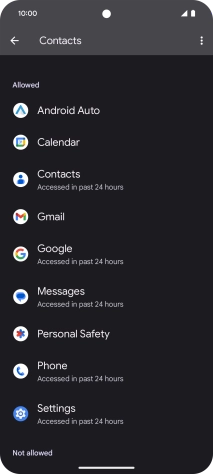 Press the required app.