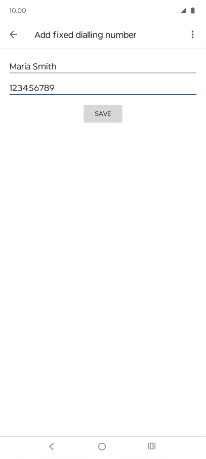 Press SAVE. Press SAVE.