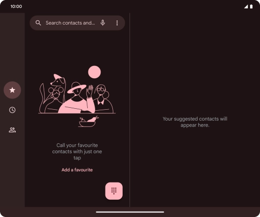 Press the menu icon. Press the menu icon.