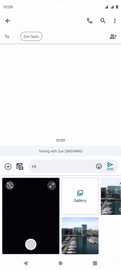 Press Gallery and go to the required folder.