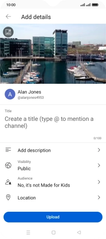 Press the field below 