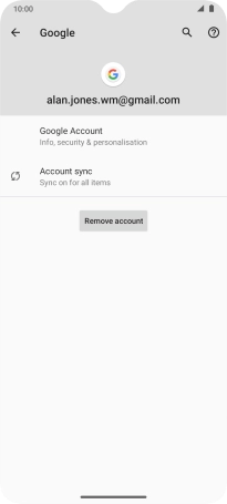 Press Account sync.