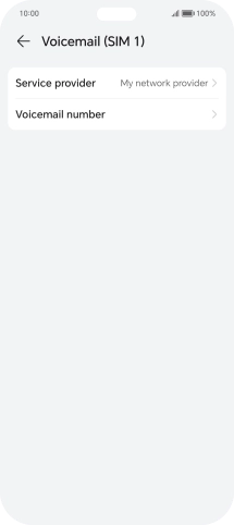 Press Voicemail number.