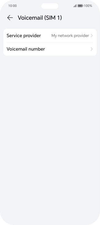 Press Voicemail number.