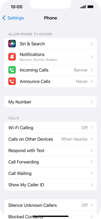 Press Wi-Fi Calling.