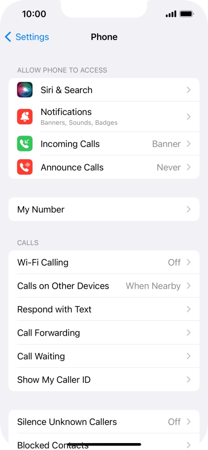 Press Wi-Fi Calling.