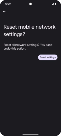 Press Reset settings.