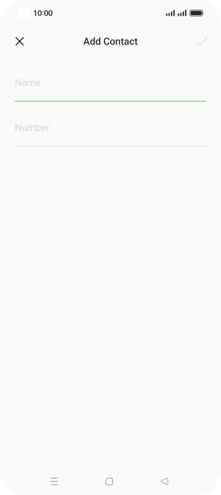 Press Name and key in the required name.