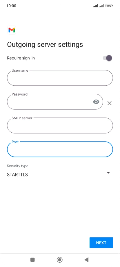 Press the drop down list below 