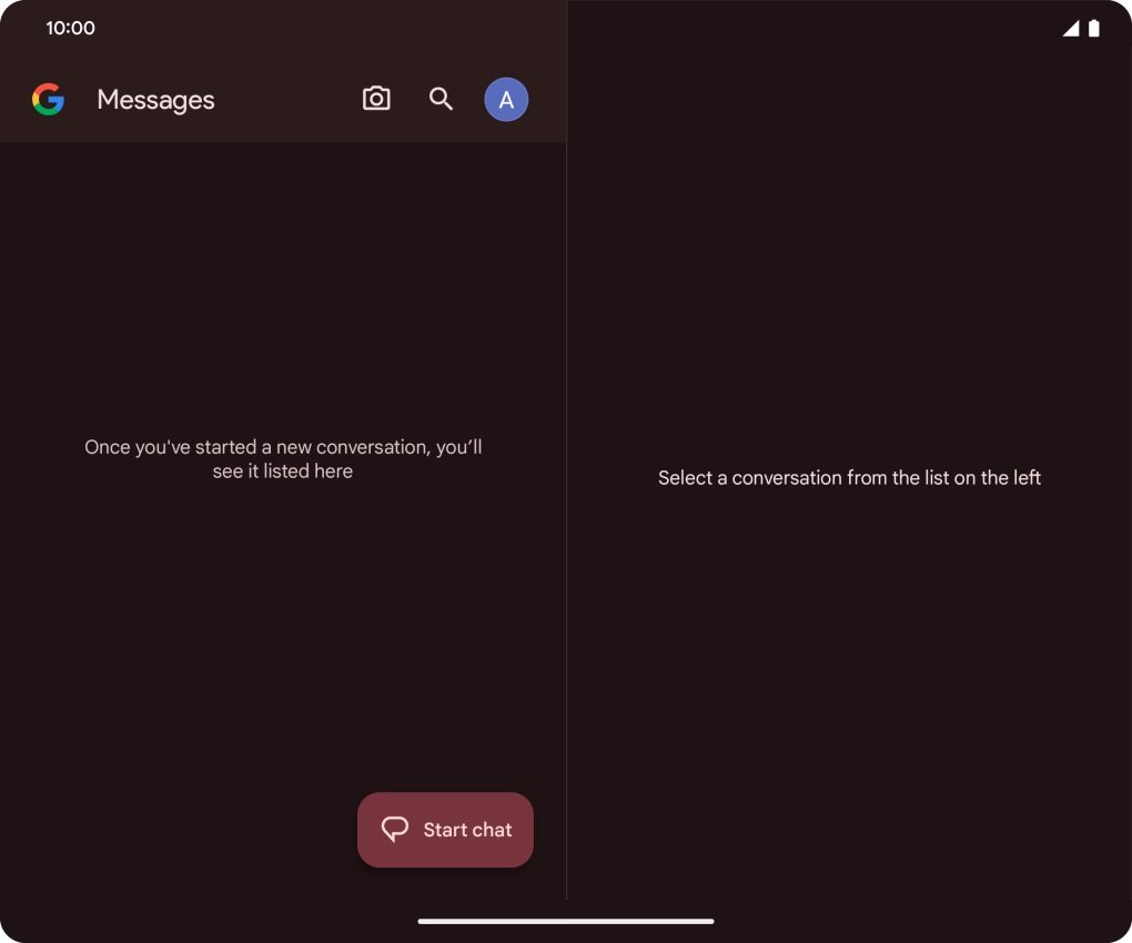 Press the profile icon.