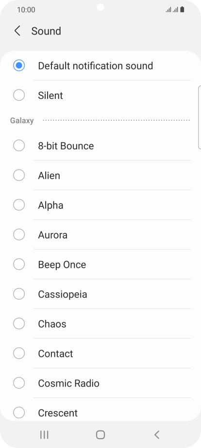 Press the required message tones to hear them.