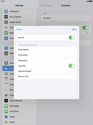 Press Authentication.