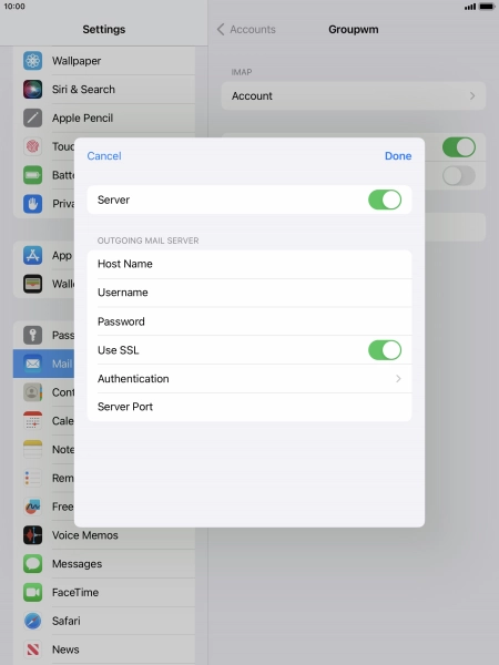 Press Authentication.