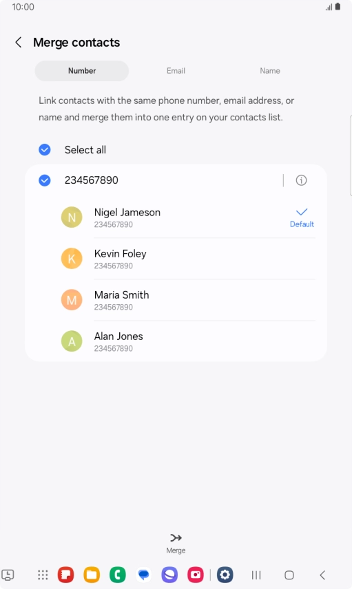 Press Merge. Press Merge.