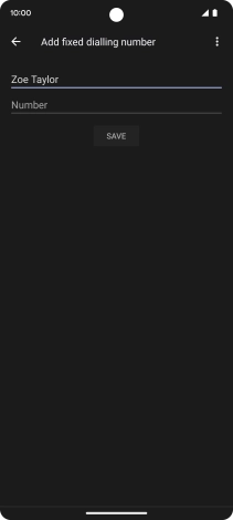 Press Number and key in the required phone number.