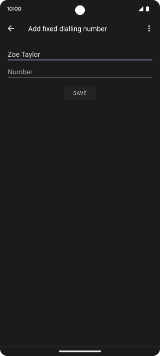 Press Number and key in the required phone number.