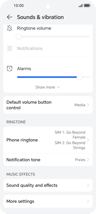 Press Phone ringtone.