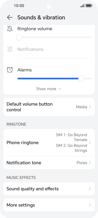 Press Phone ringtone.