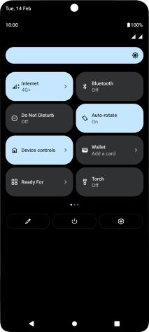Press the settings icon.