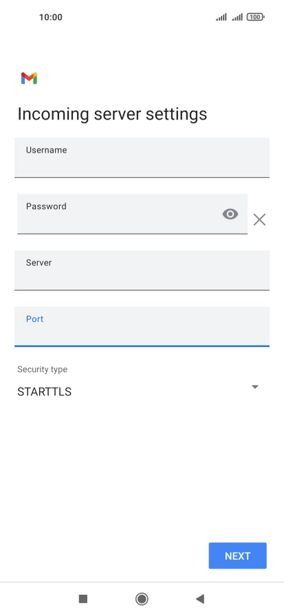 Press the drop down list below 