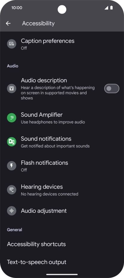 Press the required category below 