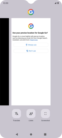 To end one running application, slide your finger upwards on the required application.