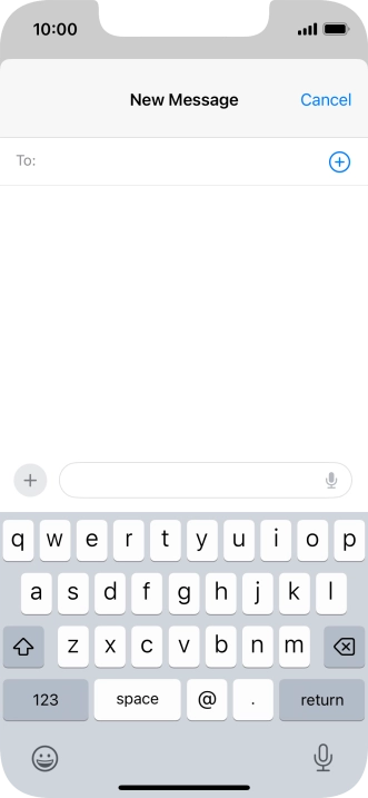 Press To: and key in the first letters of the recipient's name.