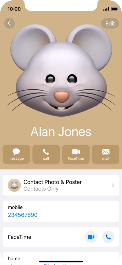 Slide your finger upwards starting from the bottom of the screen to return to the home screen.
