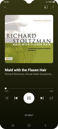 Press arrow right to go to the next audio file.