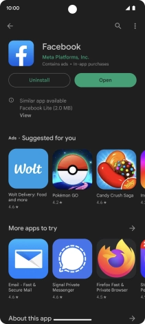 Slide your finger upwards starting from the bottom of the screen to return to the home screen.