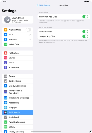 Press the indicators next to the required settings to turn them on or off. Press the indicators next to the required settings to turn them on or off.