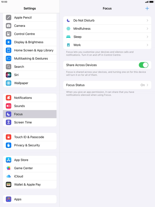 Press the required focus mode. Press the required focus mode.