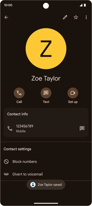 Slide your finger upwards starting from the bottom of the screen to return to the home screen.