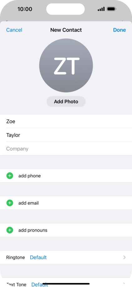 Press add phone. Press add phone.