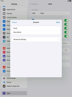 Press Advanced Settings.