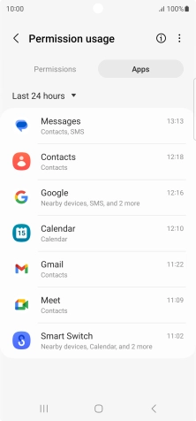 Press the drop down list.