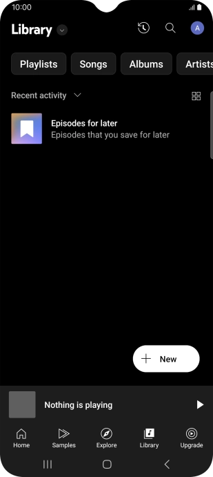 Press the drop down list.