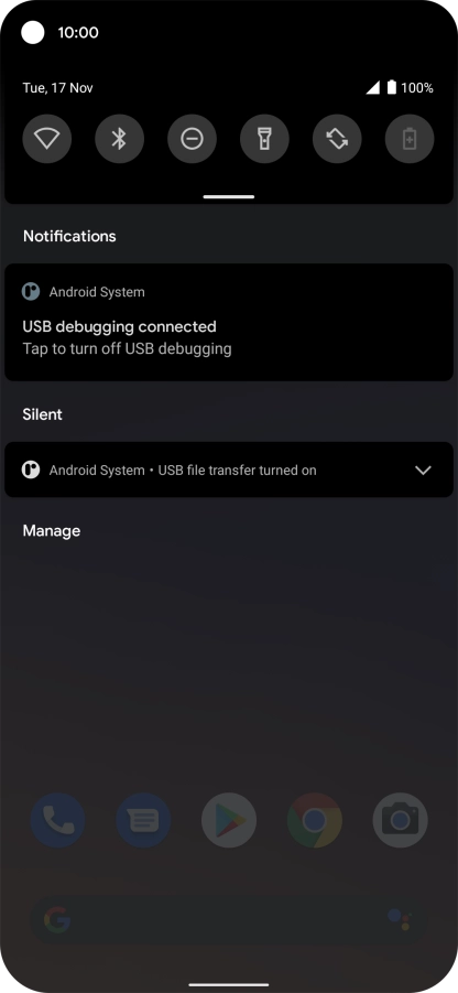 Press Android System. Press Android System.